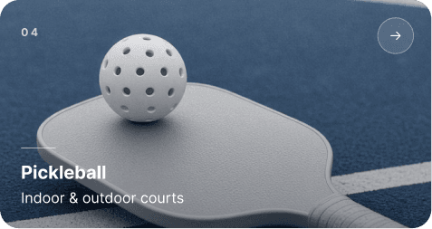Pickleball — indoor and outdoor courts